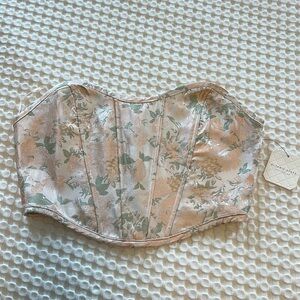 NWT pink and floral altard state corset top